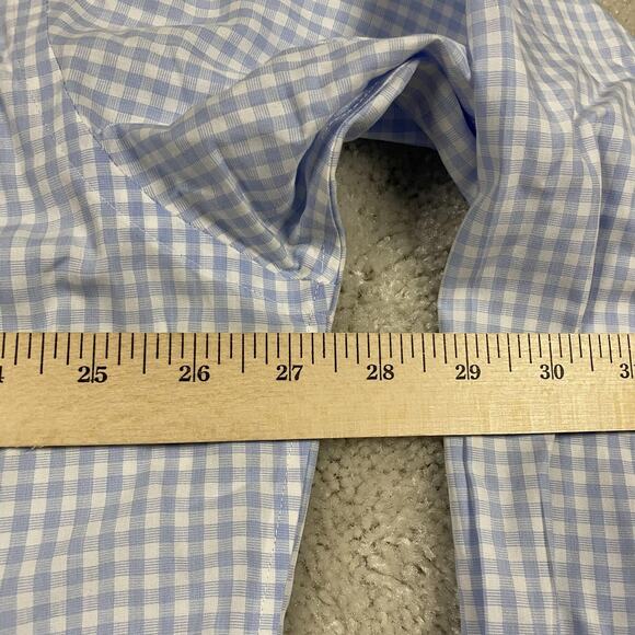 Brooks Brothers Shirt Mens 17.5 34 Madison Non Iron Gingham Check Dress Shirt - Picture 6 of 8